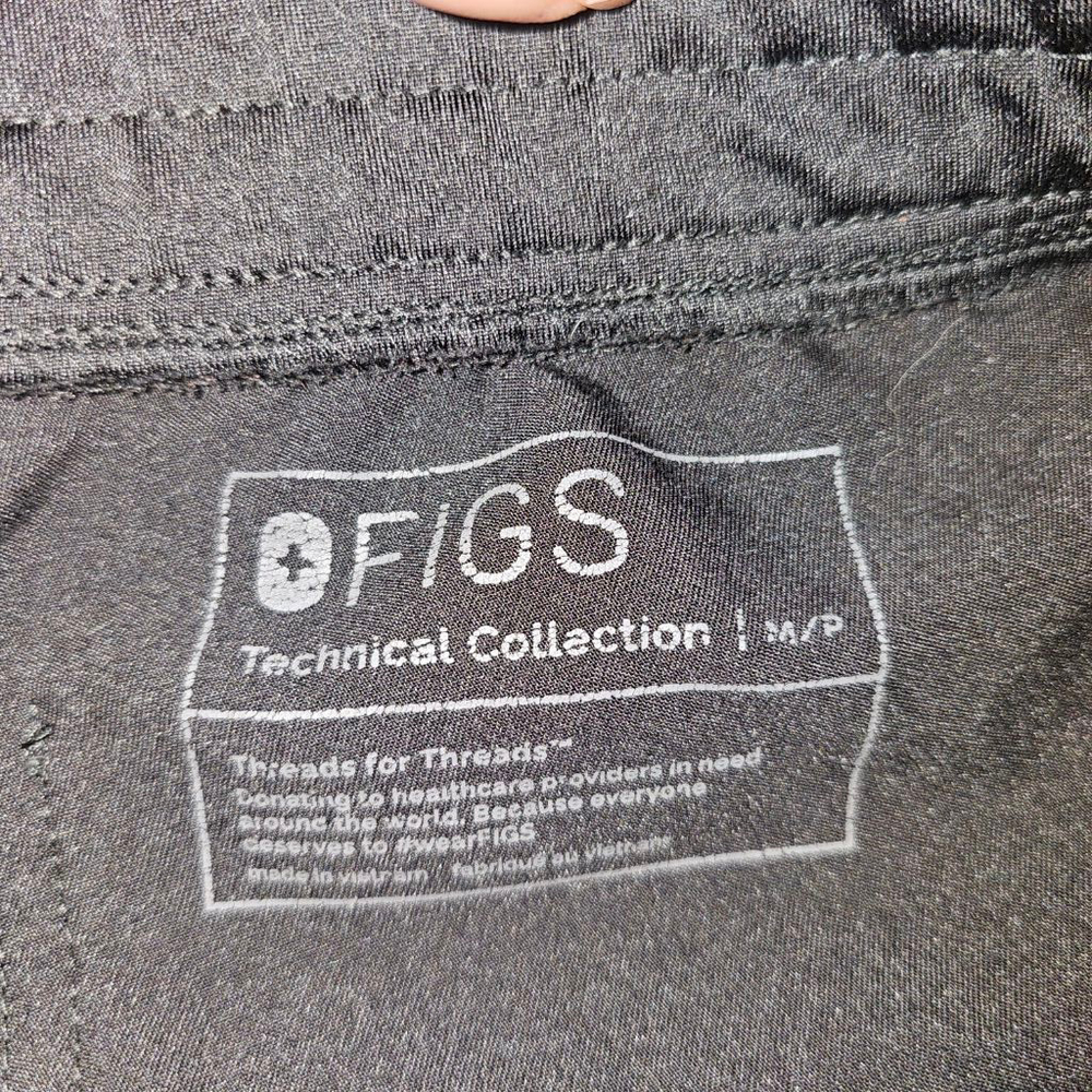 FIGS Technical Collection Jogger Pants Black Medium - Picture 4 of 10
